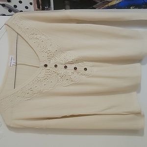 Beige long sleeve shirt